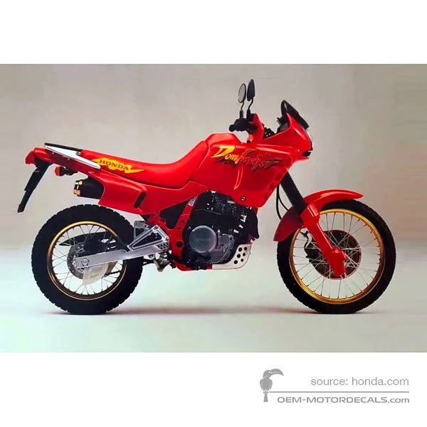 Adesivi per Honda NX650 DOMINATOR 1992 - Rosso • Honda Adesivi OEM