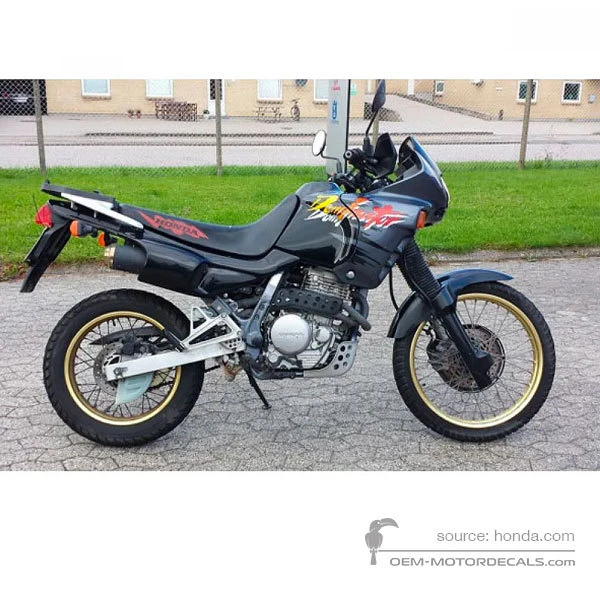 Decals for Honda NX650 DOMINATOR 1993 - Black • Honda OEM Decals