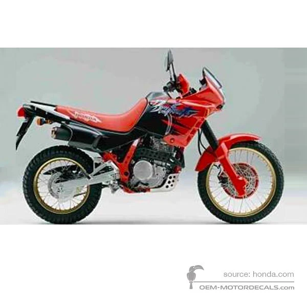 Stickers voor Honda NX650 DOMINATOR 1993 - Rood • Honda OEM Stickers