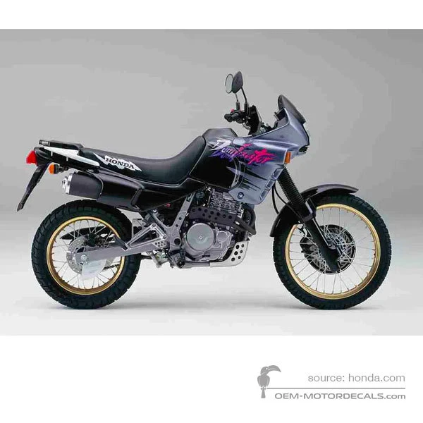 Stickers voor Honda NX650 DOMINATOR 1995 - Zwart • Honda OEM Stickers