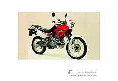 Naklejki do Honda NX650 DOMINATOR 1997 - Czerwony • Honda Naklejki OEM