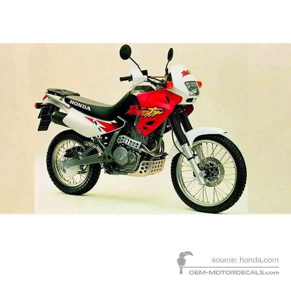 Naklejki do Honda NX650 DOMINATOR 1996 - Czerwony • Honda Naklejki OEM