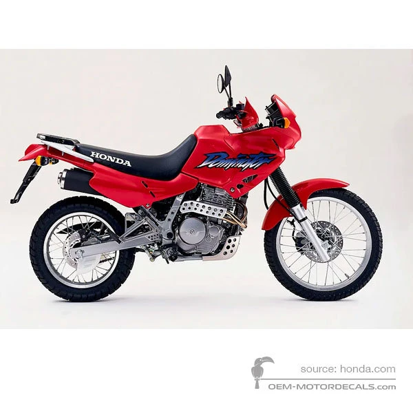 Naklejki do Honda NX650 DOMINATOR 1998 - Czerwony • Honda Naklejki OEM