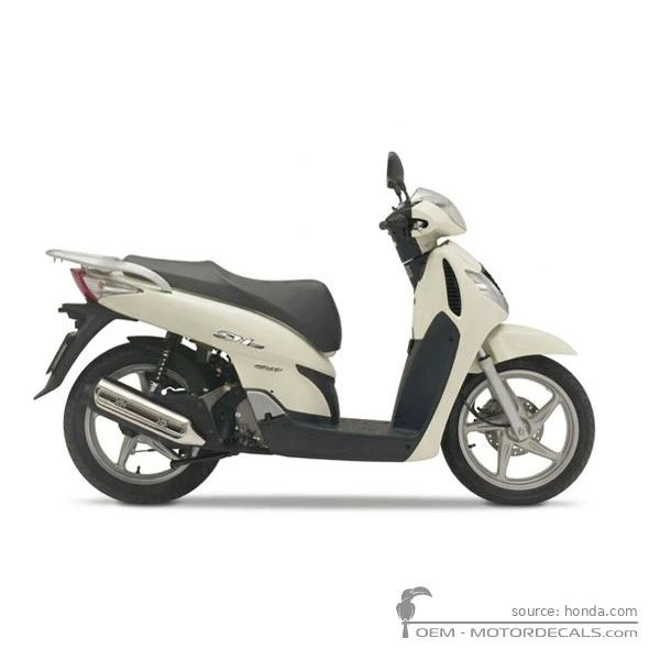 Autocollants pour Honda SH125i 2007 • Honda Autocollants OEM