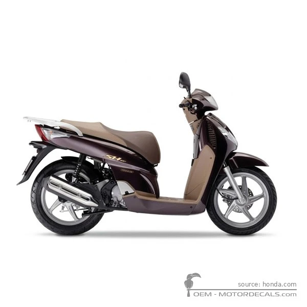 Stickers voor Honda SH125i S 2008 • Honda OEM Stickers