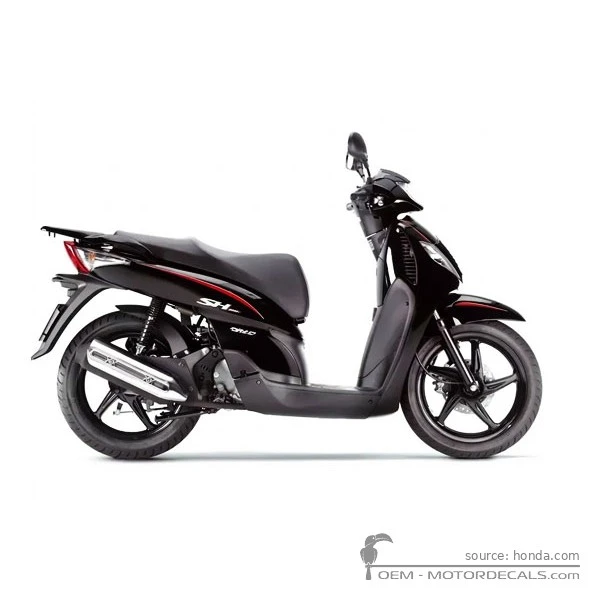 Stickers voor Honda SH125i R 2009 • Honda OEM Stickers