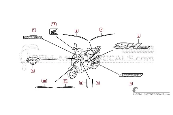 Honda SH125i R 2009