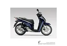 Stickers voor Honda SH125i 2010 • Honda OEM Stickers