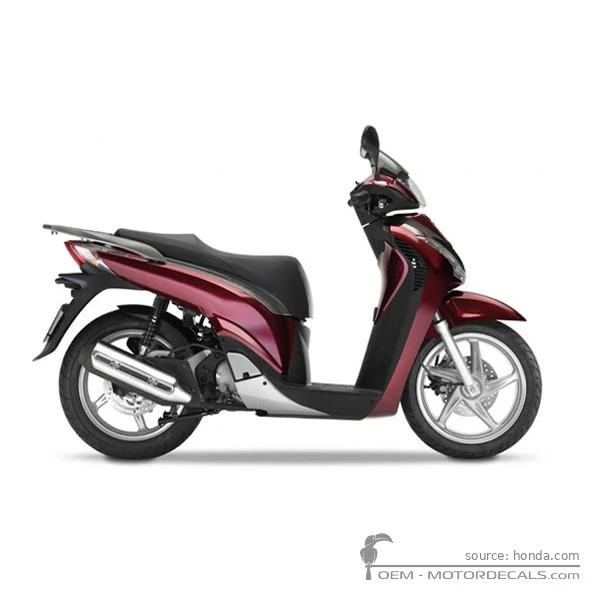 Decals for Honda SH125i 2011 • Honda OEM Decals