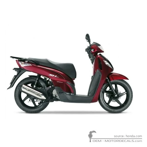 Naklejki do Honda SH150i R 2008 • Honda Naklejki OEM