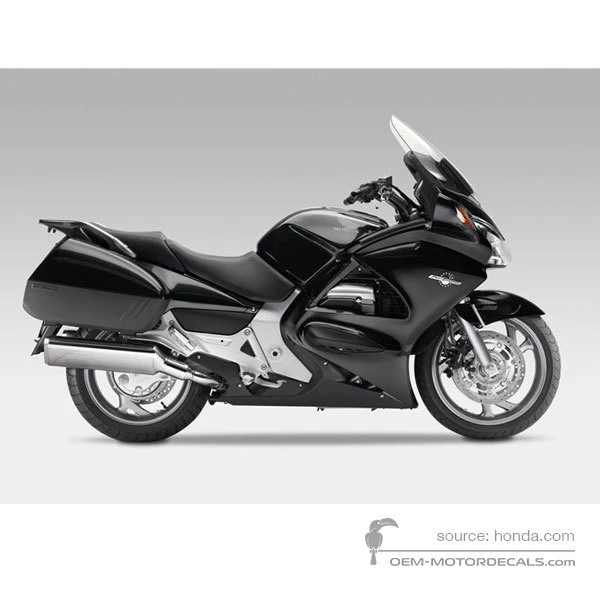 Stickers voor Honda ST1300 PAN EUROPEAN 2008 - Zwart • Honda OEM Stickers