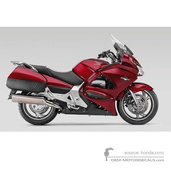 Naklejki do Honda ST1300 PAN EUROPEAN 2009 - Czerwony • Honda Naklejki OEM