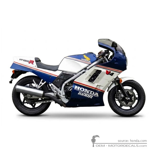 Naklejki do Honda VF1000 R 1986 • Honda Naklejki OEM