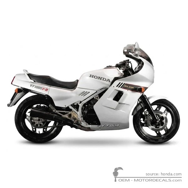 Decals for Honda VF1000 FII Bold'Or  1986 • Honda OEM Decals