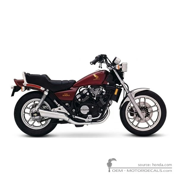 Aufkleber für Honda VF500 C Magna 1984 • Honda OEM-Aufkleber