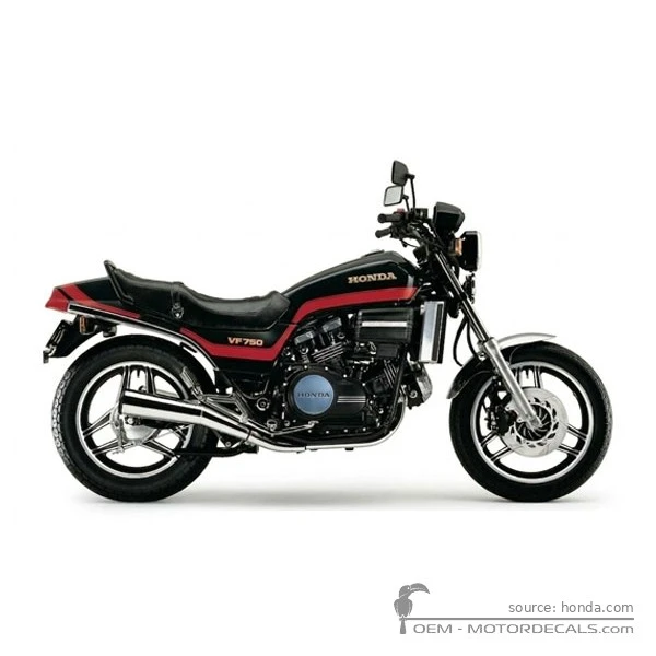 Autocollants pour Honda VF750 S Sabre 1983 • Honda Autocollants OEM