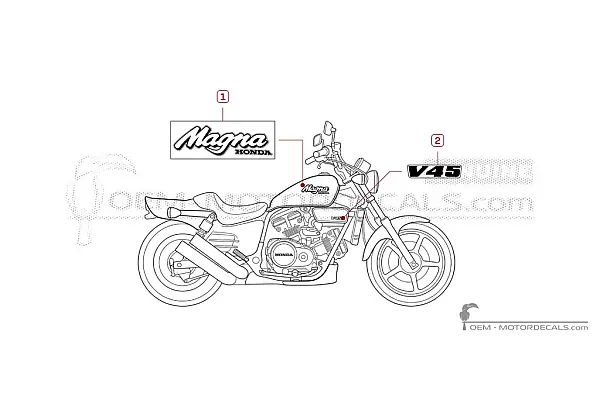 Honda VF750 C V45 Magna 1988