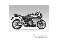 Pegatinas para Honda VFR1200F 2011 - Plata • Honda Pegatinas OEM