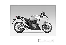 Pegatinas para Honda VFR1200F 2011 - Blanco • Honda Pegatinas OEM