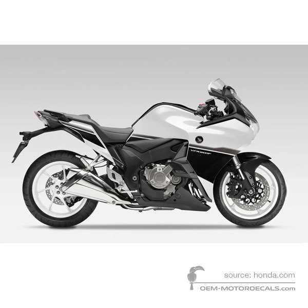 Adesivi per Honda VFR1200F 2015 - Bianco • Honda Adesivi OEM
