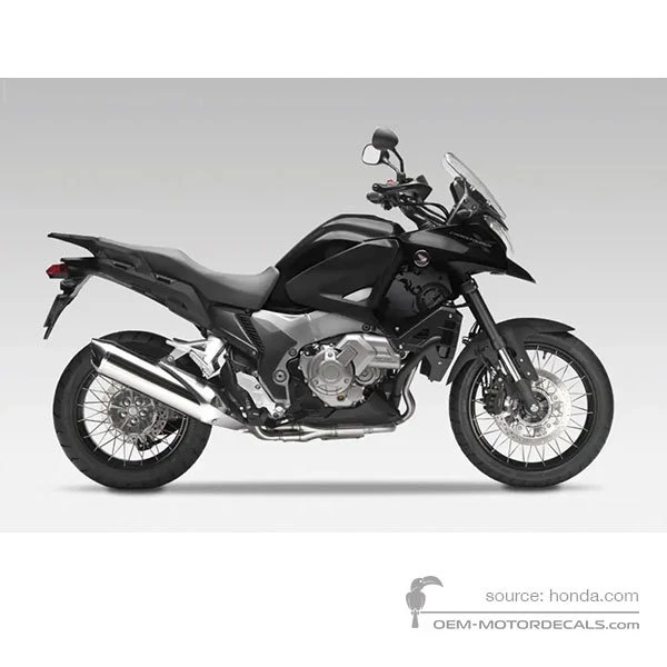 Adesivi per Honda VFR1200X CROSSTOURER 2013 - Nero • Honda Adesivi OEM
