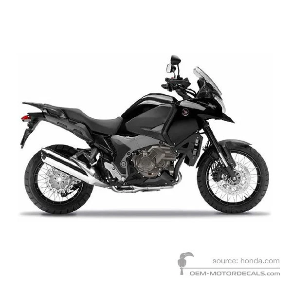 Adesivi per Honda VFR1200X CROSSTOURER 2014 - Nero • Honda Adesivi OEM
