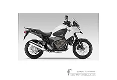 Autocollants pour Honda VFR1200X CROSSTOURER 2015 - Blanc • Honda Autocollants OEM