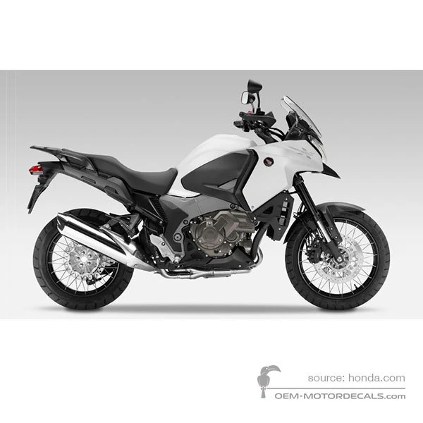Autocollants pour Honda VFR1200X CROSSTOURER 2015 - Blanc • Honda Autocollants OEM