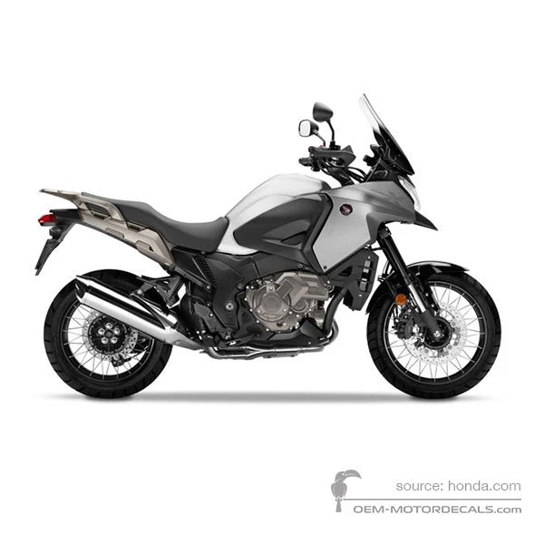Aufkleber für Honda VFR1200X CROSSTOURER 2016 - Silber • Honda OEM-Aufkleber