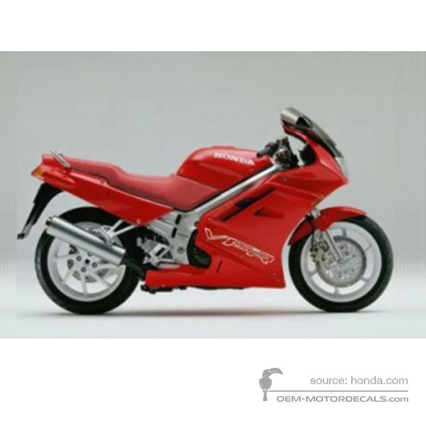 Decals for Honda VFR750 1991 - Red • Honda OEM Decals
