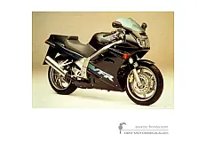 Adesivi per Honda VFR750 1992 - Verde • Honda Adesivi OEM