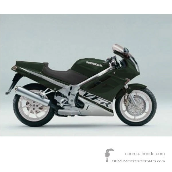 Naklejki do Honda VFR750 1993 - Zielony • Honda Naklejki OEM