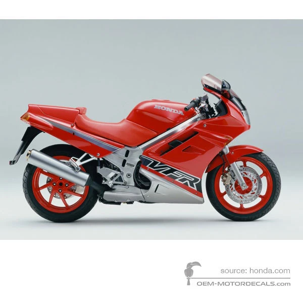 Aufkleber für Honda VFR750 1993 - Rot • Honda OEM-Aufkleber