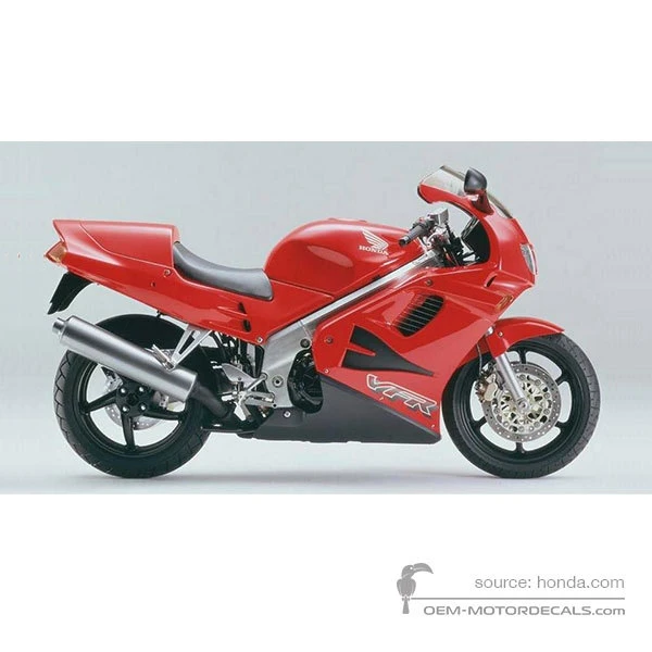 Decals for Honda VFR750 1994 - Red • Honda OEM Decals
