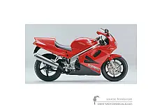 Pegatinas para Honda VFR750 1995 - Rojo • Honda Pegatinas OEM