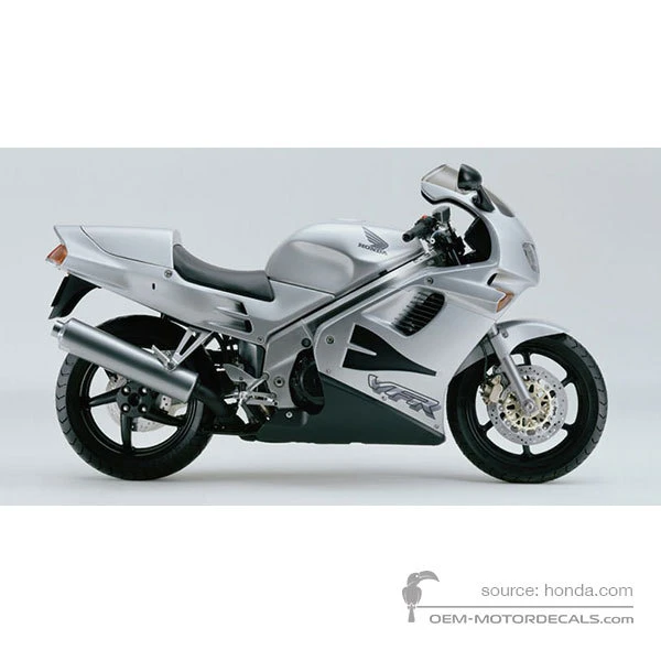 Autocollants pour Honda VFR750 1996 - Argent • Honda Autocollants OEM
