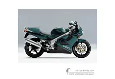 Stickers voor Honda VFR750 1997 - Groen • Honda OEM Stickers