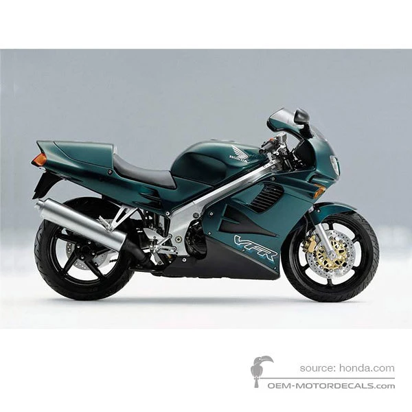 Stickers voor Honda VFR750 1997 - Groen • Honda OEM Stickers