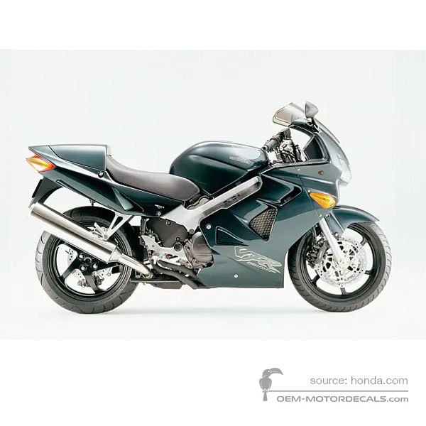 Naklejki do Honda VFR800 2000 - Zielony • Honda Naklejki OEM