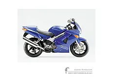 Adesivi per Honda VFR800 2000 - Blu • Honda Adesivi OEM