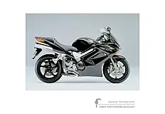 Stickers voor Honda VFR800 VTEC 2002 - Zwart • Honda OEM Stickers