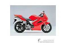 Naklejki do Honda VFR800 VTEC 2002 - Czerwony • Honda Naklejki OEM