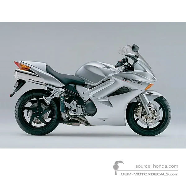 Adesivi per Honda VFR800 VTEC 2003 - Argento • Honda Adesivi OEM