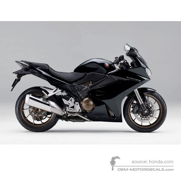 Naklejki do Honda VFR800 2014 - Czarny • Honda Naklejki OEM