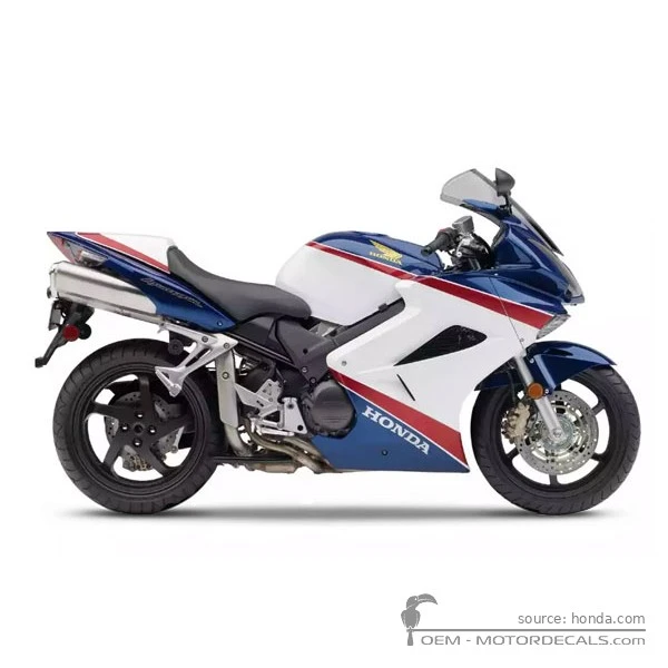 Autocollants pour Honda VFR800 INTERCEPTOR 25th Anniversary  2007 • Honda Autocollants OEM