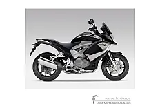 Stickers voor Honda VFR800X CROSSRUNNER 2011 - Zwart • Honda OEM Stickers