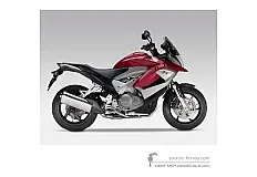 Pegatinas para Honda VFR800X CROSSRUNNER  2011 - Rojo • Honda Pegatinas OEM
