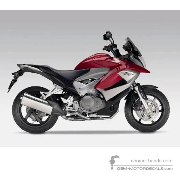 Stickers voor Honda VFR800X CROSSRUNNER  2011 - Rood • Honda OEM Stickers