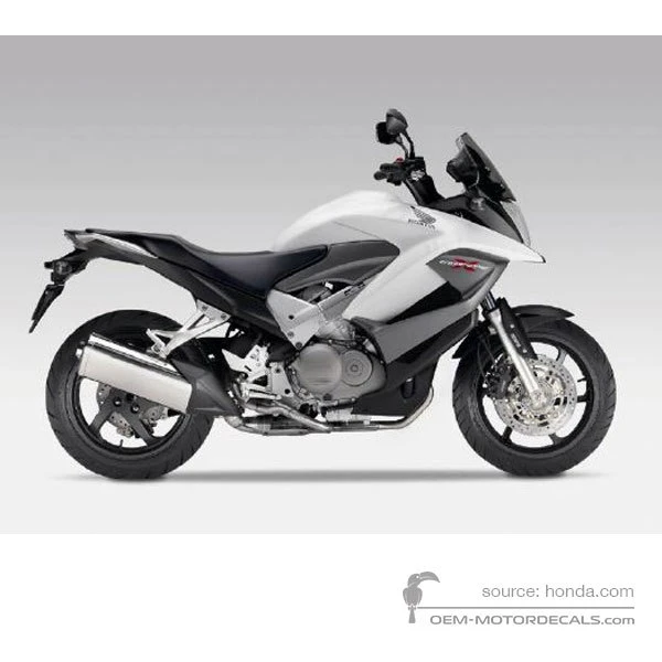 Pegatinas para Honda VFR800X CROSSRUNNER 2011 - Blanco • Honda Pegatinas OEM