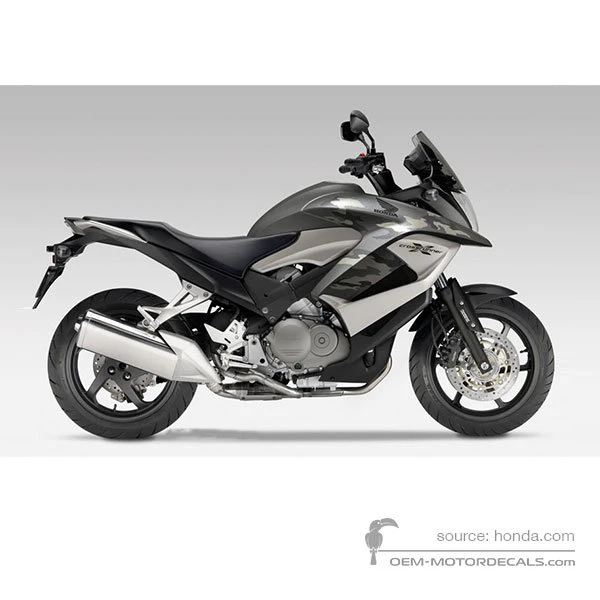 Naklejki do Honda VFR800X CROSSRUNNER 2012 - Srebrny • Honda Naklejki OEM